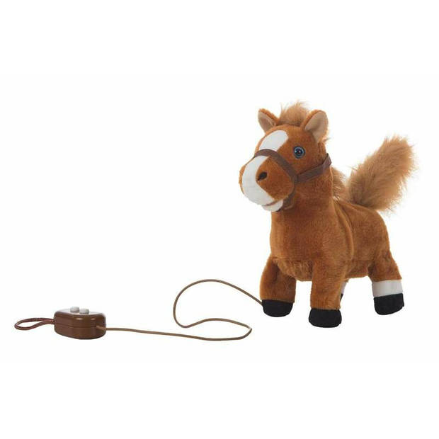 Bewegende Knuffel Muzikaal Paard 22 cm