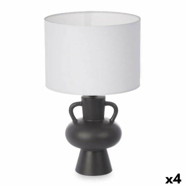 Bureaulamp Vaas 40 W Zwart Keramisch 24 x 39,7 x 24 cm (4 Stuks)