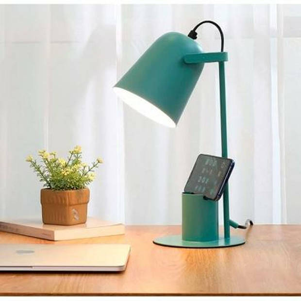 Bureaulamp iTotal COLORFUL Groen Turkoois Metaal 35 cm