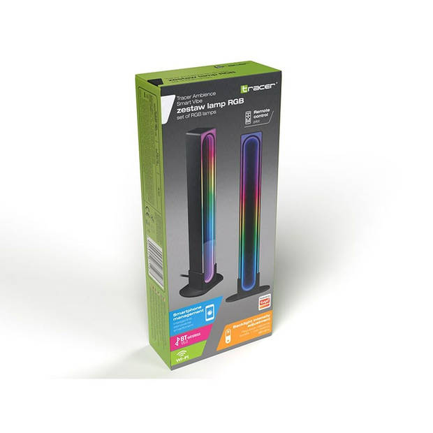 Bureaulamp Tracer RGB Ambience - Smart Vibe Zwart Multicolour