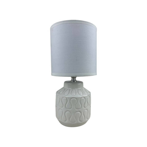 Bureaulamp Versa Lizzy Wit Keramisch 13 x 26,5 x 10 cm