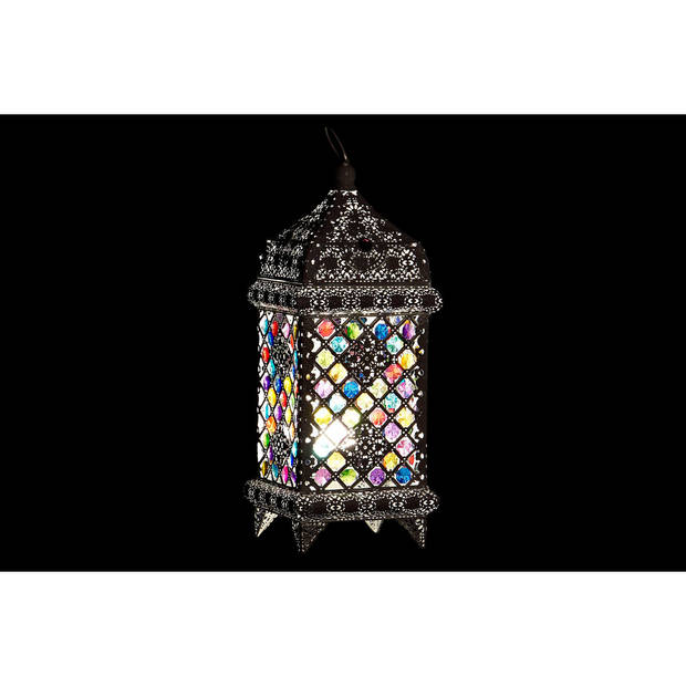 Bureaulamp DKD Home Decor 18 x 18 x 46 cm Metaal Wit Multicolour 220 V 50 W