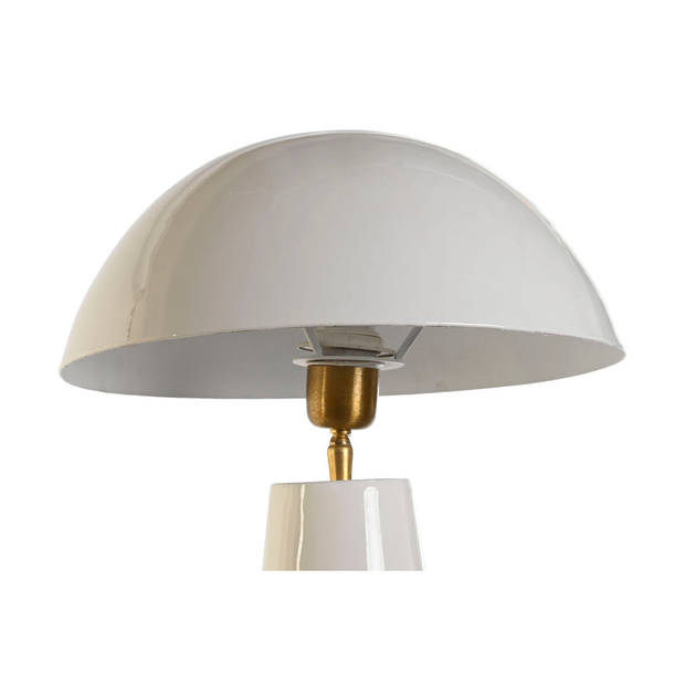 Bureaulamp DKD Home Decor Wit Metaal Ijzer 50 W 220 V 31 x 31 x 70 cm