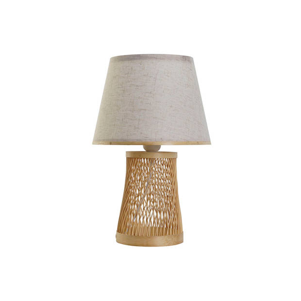 Bureaulamp DKD Home Decor Bruin Natuurlijk Bamboe 50 W 220 V 24 x 24 x 37 cm