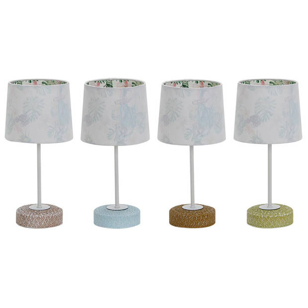 Bureaulamp DKD Home Decor Keramisch 16 x 16 x 33 cm Multicolour 220 V 25 W 4 Onderdelen