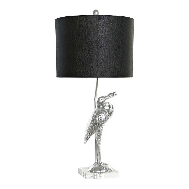 Bureaulamp DKD Home Decor Zwart Zilverkleurig Hars 60 W 220 V 33 x 33 x 74 cm