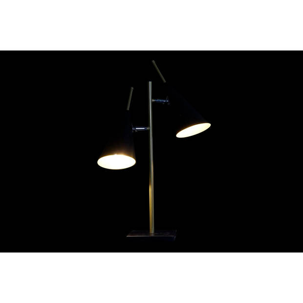 Bureaulamp DKD Home Decor Zwart Gouden Metaal 25 W 220 V 38 x 16 x 64 cm