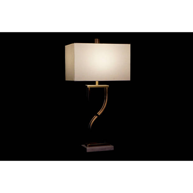 Bureaulamp DKD Home Decor 40 x 23 x 79 cm Gouden Metaal Wit Marmer 40 W 240 V