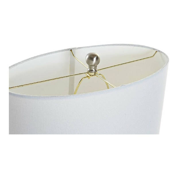 Bureaulamp DKD Home Decor 8424001806843 Wit Gouden Zilverkleurig Metaal 60 W 220 V 40 x 22 x 64 cm