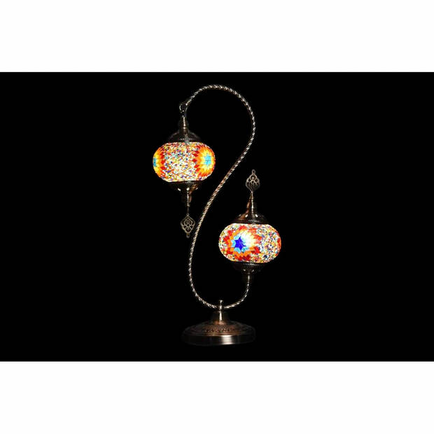 Bureaulamp DKD Home Decor Multicolour Metaal Kristal 50 W 220 V 35 x 18 x 63 cm (2 Stuks)