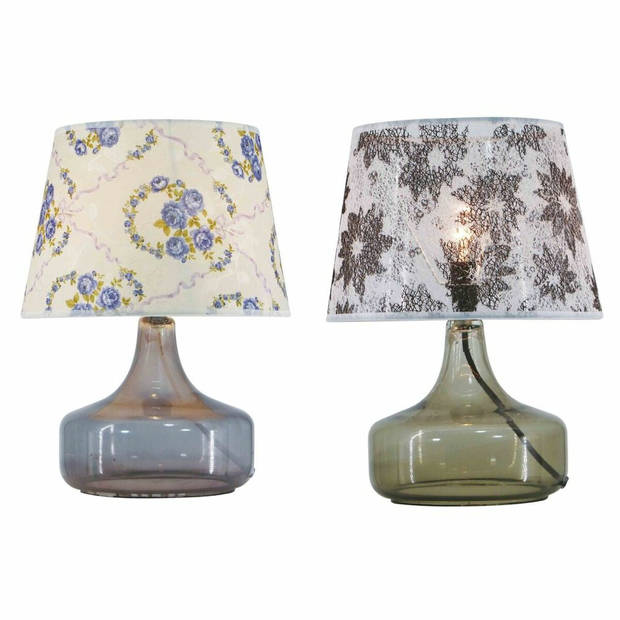 Bureaulamp DKD Home Decor 28 x 28 x 40,5 cm Kristal Multicolour 220 V 50 W (2 Stuks)