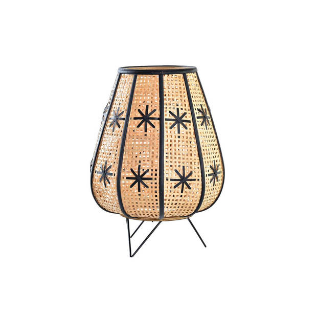 Bureaulamp DKD Home Decor Zwart Metaal Bruin 220 V 50 W 37 x 37 x 47 cm