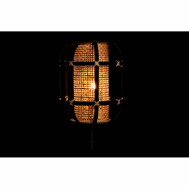 Bureaulamp DKD Home Decor Zwart Bruin Koloniaal 220 V 50 W (31 x 31 x 51 cm)