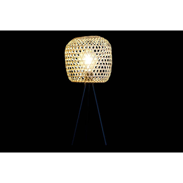 Bureaulamp DKD Home Decor Zwart Bruin 220 V 50 W Tropisch (23 x 23 x 56 cm)