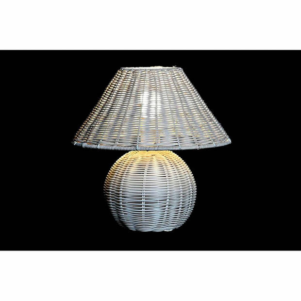 Bureaulamp DKD Home Decor Natuurlijk Rotan 220 V 50 W Alpino (30 x 30 x 31 cm)