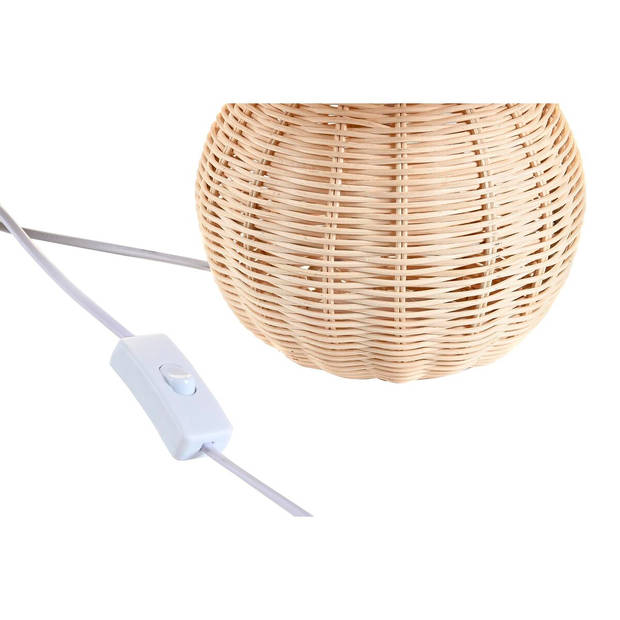 Bureaulamp DKD Home Decor Natuurlijk Rotan 220 V 50 W Alpino (30 x 30 x 31 cm)