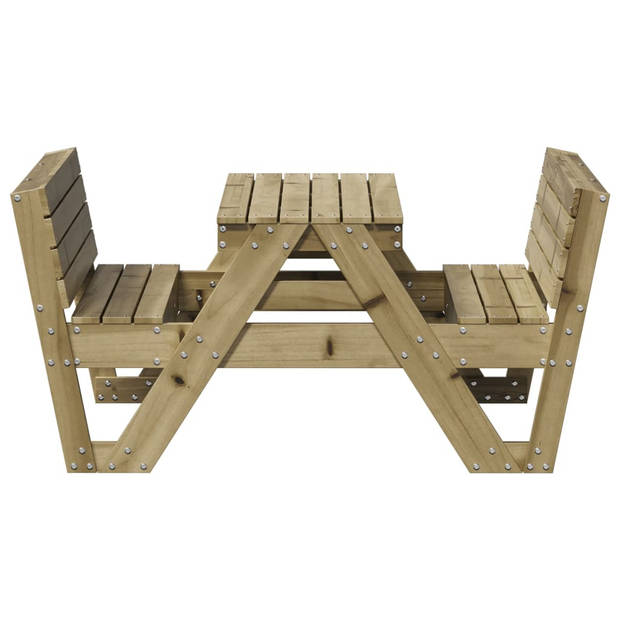 vidaXL Picknicktafel voor kinderen 88x122x58 cm geïmpregneerd hout