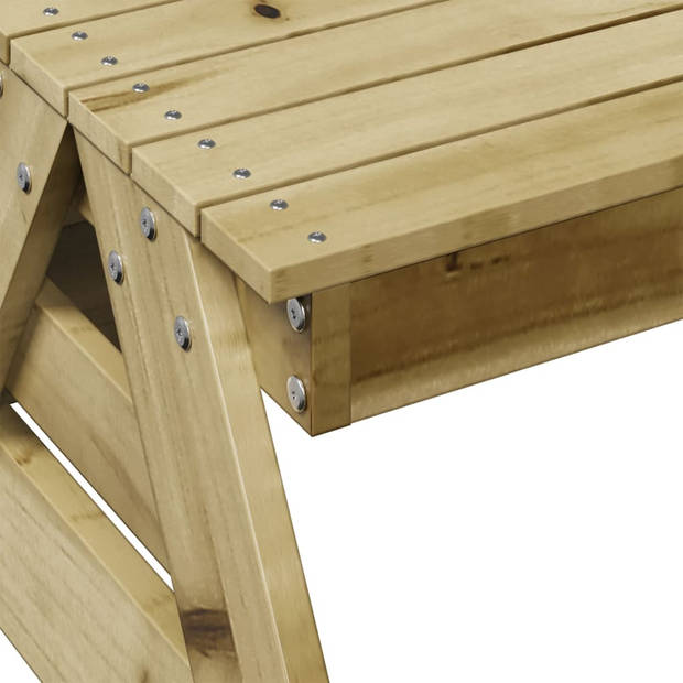 vidaXL Picknicktafel voor kinderen 88x122x58 cm geïmpregneerd hout