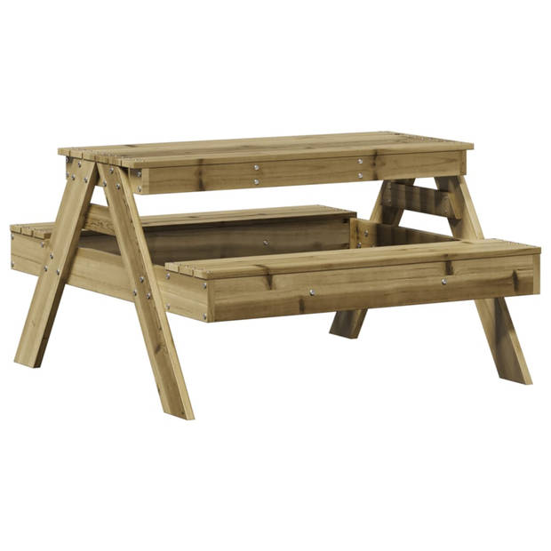 vidaXL Picknicktafel voor kinderen 88x97x52 cm geïmpregneerd hout