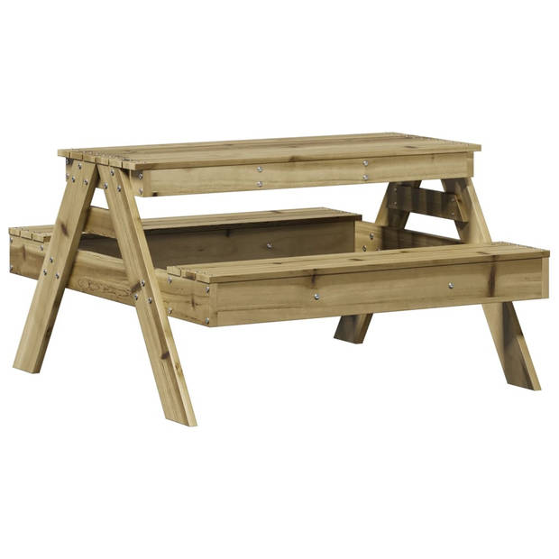 vidaXL Picknicktafel voor kinderen 88x97x52 cm geïmpregneerd hout