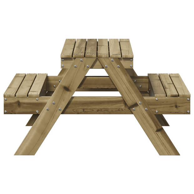 vidaXL Picknicktafel voor kinderen 88x97x52 cm geïmpregneerd hout