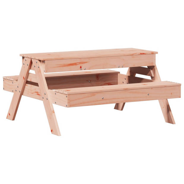 vidaXL Picknicktafel met zandbak voor kinderen massief douglashout