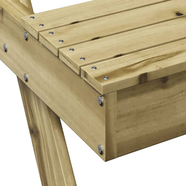 vidaXL Picknicktafel 105x134x75 cm geïmpregneerd grenenhout