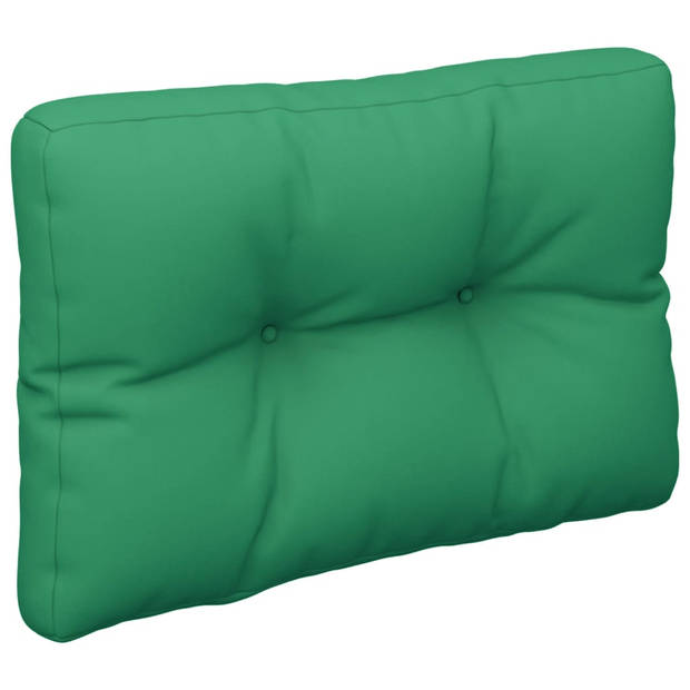 vidaXL Palletkussen 50x40x12 cm stof groen