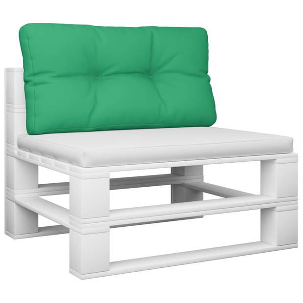 vidaXL Palletkussen 80x40x12 cm stof groen