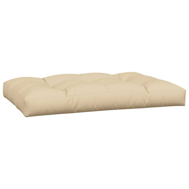 vidaXL Palletkussens 2 st stof beige