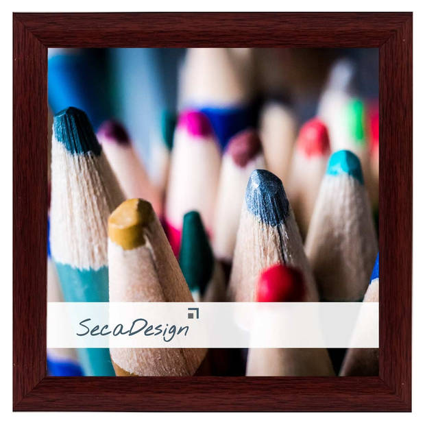 SecaDesign Tours Fotolijst - Fotomaat 15x15 cm - Kersenhout kleur