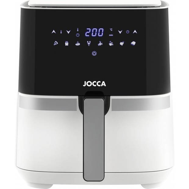 Jocca Airfryer - Heteluchtfriteuse - Digitale Airfryer - Airfryers - 5L - Airfryer xl - Airfryer xxl - 1450W - Wit - 214