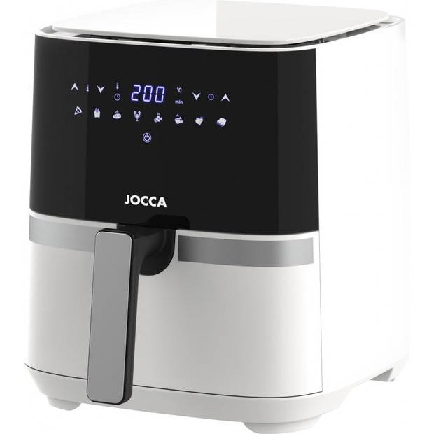 Jocca Airfryer - Heteluchtfriteuse - Digitale Airfryer - Airfryers - 5L - Airfryer xl - Airfryer xxl - 1450W - Wit - 214