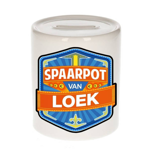 Vrolijke kinder spaarpot voor Loek - Spaarpotten