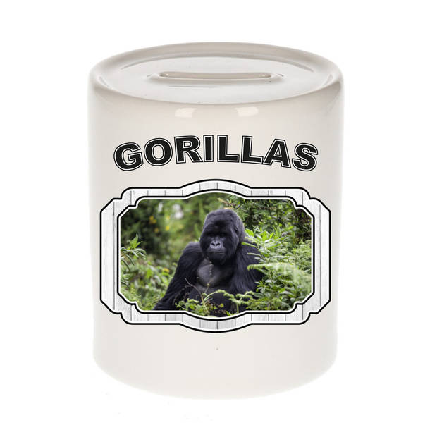 Dieren liefhebber gorilla spaarpot - gorilla apen cadeau - Spaarpotten