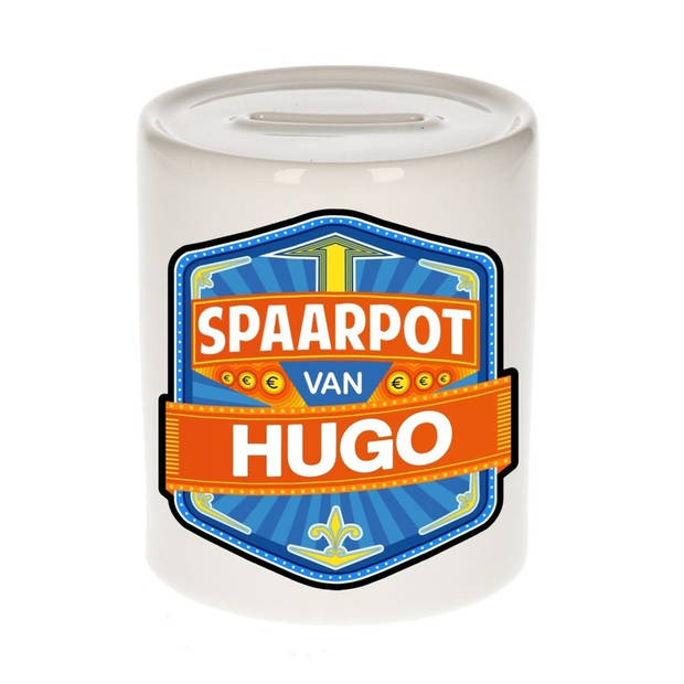 Vrolijke kinder spaarpot voor Hugo - Spaarpotten