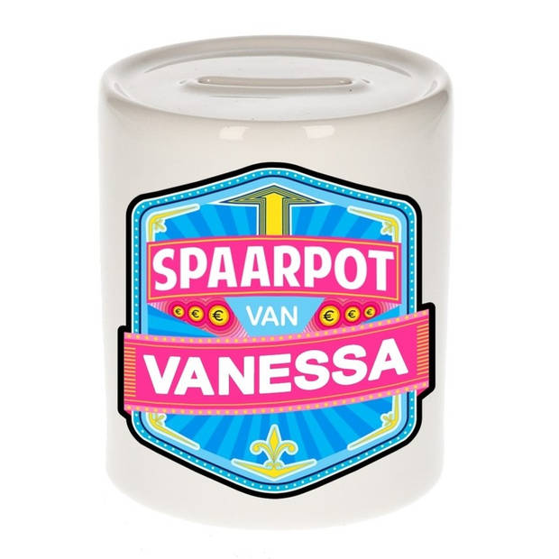 Vrolijke kinder spaarpot voor Vanessa - Spaarpotten