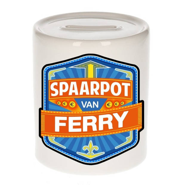 Vrolijke kinder spaarpot voor Ferry - Spaarpotten