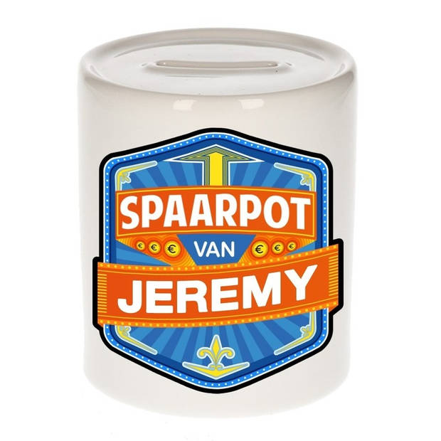 Vrolijke kinder spaarpot voor Jeremy - Spaarpotten