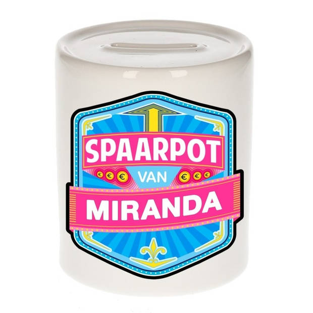 Vrolijke kinder spaarpot voor Miranda - Spaarpotten