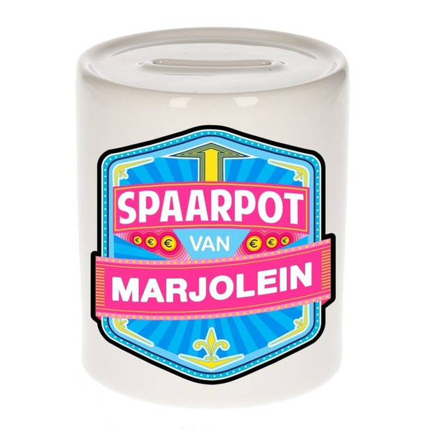 Vrolijke kinder spaarpot voor Marjolein - Spaarpotten