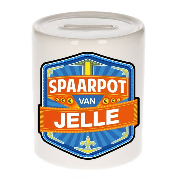 Vrolijke kinder spaarpot voor Jelle - Spaarpotten