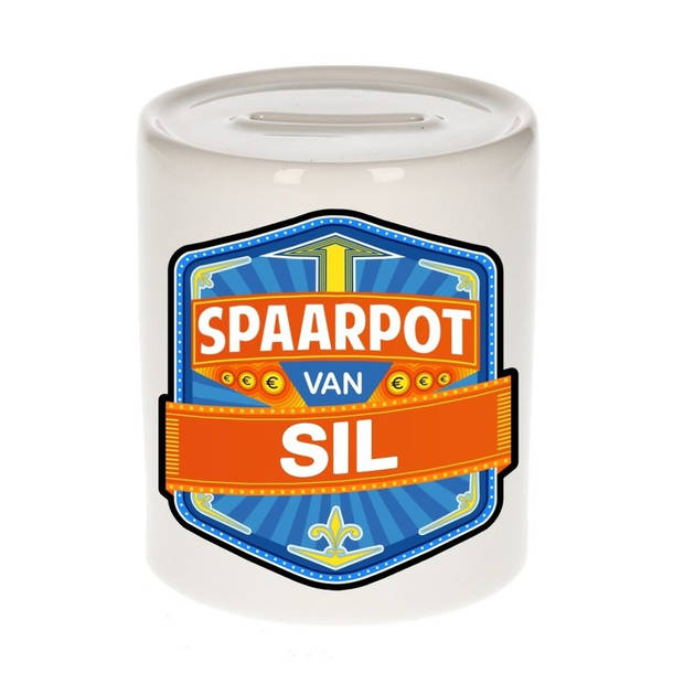 Vrolijke kinder spaarpot voor Sil - Spaarpotten