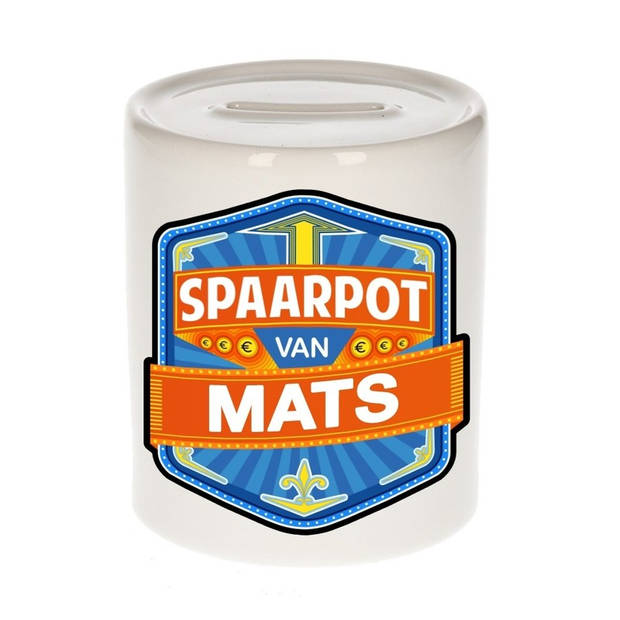 Vrolijke kinder spaarpot voor Mats - Spaarpotten