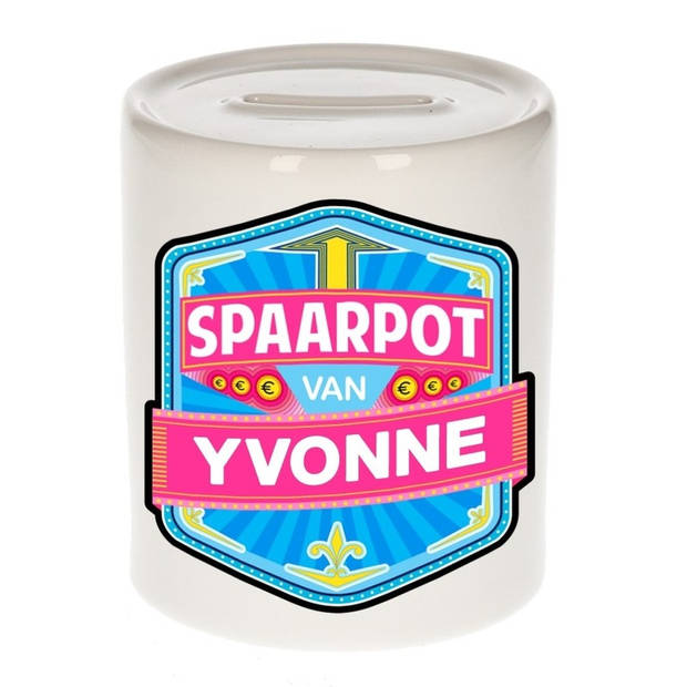 Vrolijke kinder spaarpot voor Yvonne - Spaarpotten