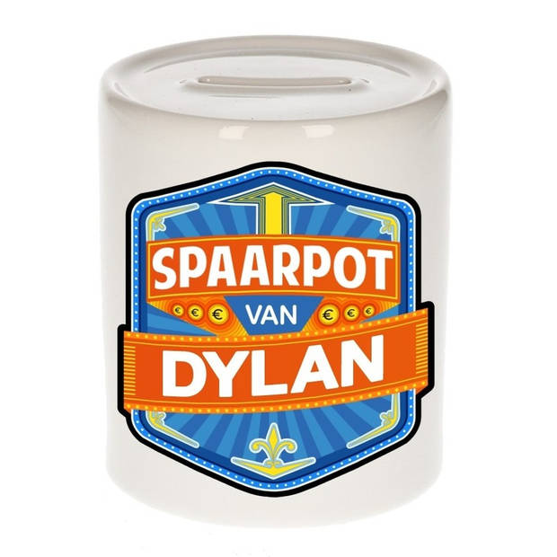 Vrolijke kinder spaarpot voor Dylan - Spaarpotten