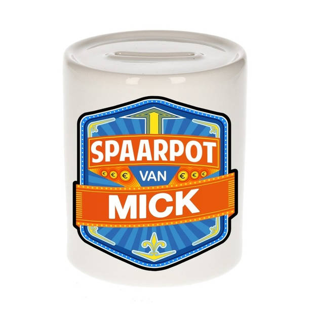 Vrolijke kinder spaarpot voor Mick - Spaarpotten