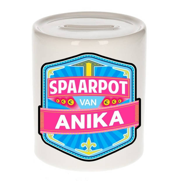 Vrolijke kinder spaarpot voor Anika - Spaarpotten