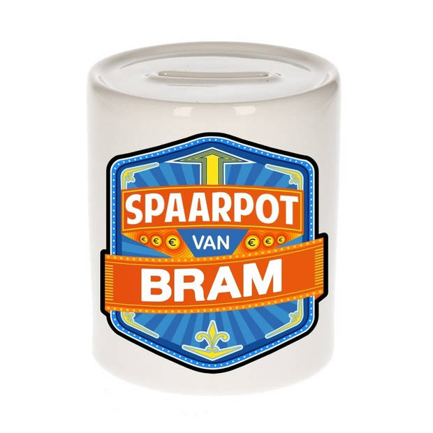 Vrolijke kinder spaarpot voor Bram - Spaarpotten