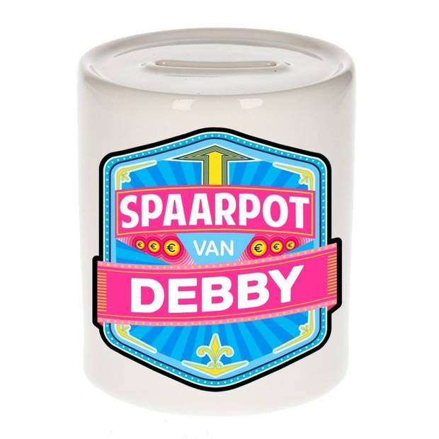 Vrolijke kinder spaarpot voor Debby - Spaarpotten